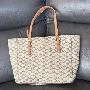 Michael Kors Signature Brown and Tan Tote